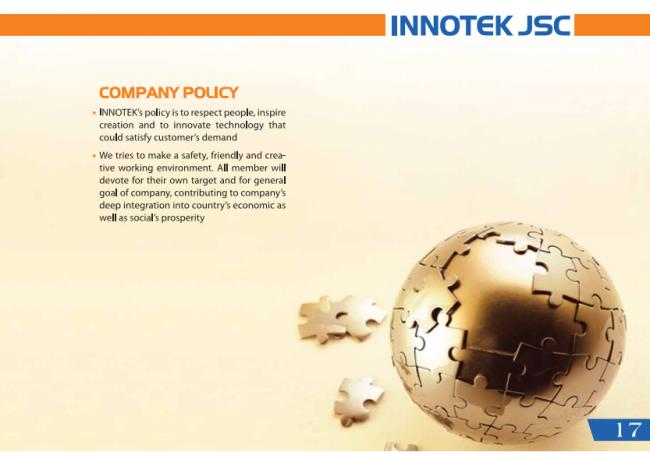 Công ty cổ phần Innotek chuyên sản xuất phụ tùng ô tô, xe máy và các phụ tùng cơ khí khác trong ngành công nghiệp phụ trợ.